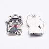 Alloy Enamel Kitten Pendants ENAM-P026-1-2