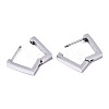 Non-Tarnish 304 Stainless Steel Huggie Hoop Earrings LS-STAS-R115-25P-2