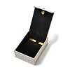 Wood Covered with Linen Cloth Pendant Necklace Boxes LS-OBOX-XCP0001-04-2