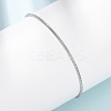 304 Stainless Steel Snake Chain Bracelets for Women BJEW-G775-02P-1