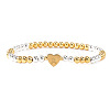 Brass Beads Stretch Bracelets for Women CW0227-12-1