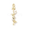 Brass Micro Pave Cubic Zirconia Pendants KK-M326-13C-G-1