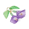 5Pcs 5 Colors Transparent Acrylic Pendants PALLOY-MZ01206-4