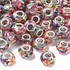 Transparent Resin Rondelle European Beads RESI-S023-33-1