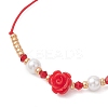 6Pcs Glass Seed Bead & Resin Braided Beaded Bracelets BJEW-MZ00307-6
