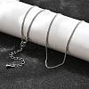 Long-Lasting Plated Brass Curb Chain Necklaces NJEW-K112-07P-NF-2