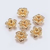 5-Petal Brass Bead Caps LS-KK-F740-50G-1