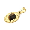Natural Tiger Eye Pendants LS-STAS-C094-01G-02-2