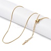 Ion Plating(IP) 201 Stainless Steel Chain Necklaces NJEW-P309-26B-G-1