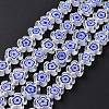Handmade Millefiori Glass Bead Strands LAMP-J035-10mm-55-2