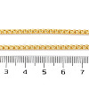 Rack Plating Brass Box Chain Necklaces for Women NJEW-A035-05G-02-5