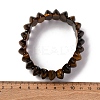 Bicone Natural Tiger Eye Beads Stretch Bracelets for Women Men BJEW-C097-05L-3