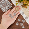 60Pcs Tibetan Style Alloy Pendants TIBEP-SC0002-10-3