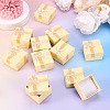 Square Paper Jewelry Ring Gift Boxes with Bowknot CON-TAC0010-80D-6