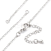 Brass Cable Chain Necklace Making NJEW-D302-80P-1