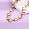 304 Stainless Steel Link Chain Bracelets for Women BJEW-A047-03G-3