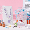 40Pcs Spray Paint Alloy Pendants FIND-SC0014-02-3