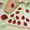24Pcs Polyester Embroider Thread Iron on/Sew On Patches PATC-FG0003-26-4