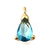 Brass Micro Pave Cubic Zirconia Pendants KK-D356-08E-G-1