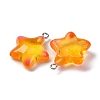 Marine Series Transparent Resin Pendants RESI-E031-02P-05-7