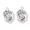 Tibetan Style Zinc Alloy Pendants TIBEP-R334-225AS-RS-1