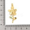 Brass Micro Pave Cubic Zirconia Pendants KK-R100-03G-3
