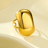 304 Stainless Steel Open Cuff Rings for Women STAS-Z111-01G-04-1