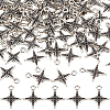 100Pcs Tibetan Style Alloy Pendant Rhinestone Settings FIND-SC0010-43-1