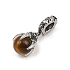 Dragon Claw 316 Surgical Stainless Steel & Round Natural Tiger Eye Pendant Decoration STAS-Z165-07AS-01-2