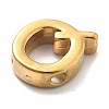 Ion Plating(IP) 304 Stainless Steel Charms STAS-R138-07G-Q-2