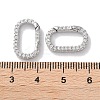 Rack Plated Brass Micro Pave Cubic Zirconia Clasps X-KK-Z039-06C-P-3