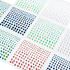 10 Sheets 5 Colors Self Adhesive Acrylic Faux Pearl stickers DIY-GA0004-51-1