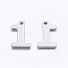 Tarnish Resistant 201 Stainless Steel Pendants STAS-F128-01P-1-1-2