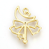 Tibetan Style Alloy Open Back Bezel Pendants LS-TIBE-S308-04G-2