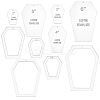 Acrylic Quilting Templates DIY-BC0014-52A-1