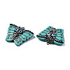 Synthetic Turquoise Pendants LS-TURQ-N213-02-2