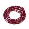 Electroplate Transparent Glass Beads Strands X-EGLA-Q132-02A-C01-2