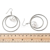 Electroplated 304 Stainless Steel Imitation Pearl Dangle Earrings EJEW-Z129-04P-5