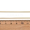 1MM 304 Stainless Steel Round Snake Chain Necklaces NJEW-T016-27G-5