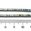 Electroplated Natural Lava Rock Beads Strands G-A256-B01-01B-4