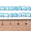 Anti-Tarnish Electroplate Glass Beads Strands GLAA-N057-6mm-09-4
