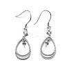 925 Sterling Silver Dangle Earring Findings STER-L057-051P-2