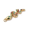 Rack Plating Brass Micro Pave Cubic Zirconia Pendants X-KK-A160-12G-3