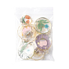 12Pcs 6 Styles Transparent Clear Epoxy Resin Pendants RESI-FS0001-88B-6