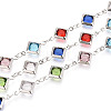 Handmade Brass Rhombus Link Chains CHC-N024-04P-1