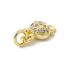 Brass Micro Pave Cubic Zirconia Charms ZIRC-F132-78G-3