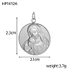 Mother's Day 304 Stainless Steel Pendants X-STAS-OY005-42P-01-2