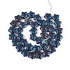 Electroplate Transparent Glass Beads Strands EGLA-N020-02G-2