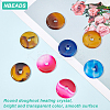 8Pcs 4 Colors Natural Chalcedony Pendants G-NB0003-93-5