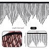 1 Yard Glass Fringe Trimming AJEW-PH0006-69-2